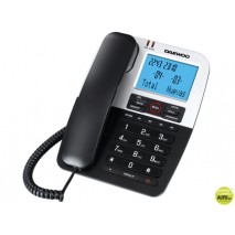 TELEFONO DAEWOO DTC-410 MANOS LIBRES 4 TECLAS DE MEMORIA DIRECTA FUNCION RELLAMADA COLOR NEGRO