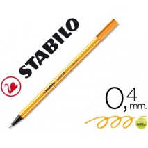 ROTULADOR STABILO PUNTA DE FIBRA POINT 88 NARANJA NEON