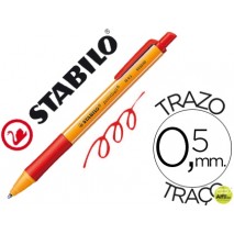 BOLIGRAFO STABILO POINTBALL 0,5 MM COLOR ROJO