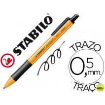 BOLIGRAFO STABILO POINTBALL 0,5 MM COLOR NEGRO