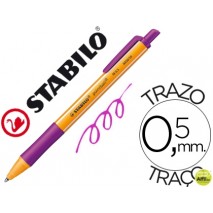BOLIGRAFO STABILO POINTBALL 0,5 MM RETRACTIL LILA