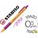 BOLIGRAFO STABILO POINTBALL 0,5 MM RETRACTIL LILA