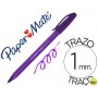 BOLIGRAFO PAPER MATE INKJOY 100 PUNTA MEDIA TRAZO 1 MM MORADO