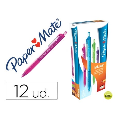 BOLIGRAFO PAPER MATE INKJOY 300 PUNTA MEDIA TRAZO DE 1 MM MODELOS FANTASIA SURTIDO