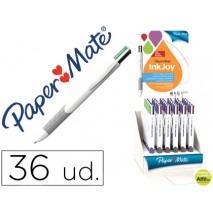 BOLIGRAFO PAPER MATE INKJOY QUATRO COLORES EXPOSITOR DE 36 UNIDADES