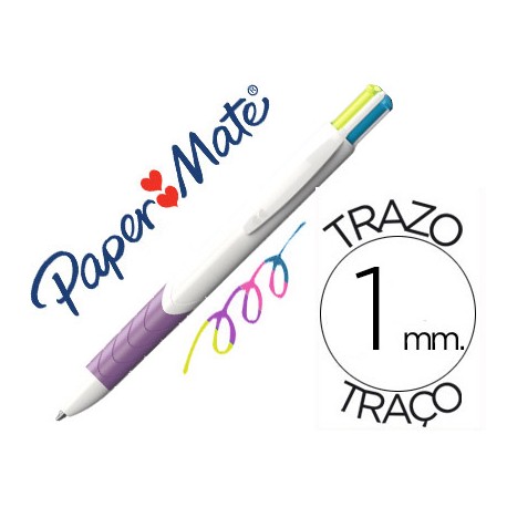 BOLIGRAFO PAPER MATE INKJOY QUATRO COLORES FANTASIA