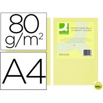 PAPEL COLOR Q-CONNECT DIN-A4 80 GRAMOS CHAMPAGNE PAQUETE DE 500 HOJAS