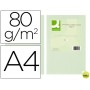 PAPEL COLOR Q-CONNECT DIN-A4 80 GRAMOS VERDE PAQUETE DE 500 HOJAS