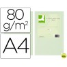 PAPEL COLOR Q-CONNECT DIN-A4 80 GRAMOS VERDE PAQUETE DE 500 HOJAS