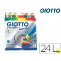 LAPICES DE COLORES GIOTTO STILNOVO ACUARELABLES CAJA DE 24 COLORES