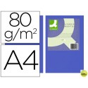 PAPEL COLOR Q-CONNECT DIN-A4 80 GRAMOS AZUL INTENSO PAQUETE DE 500 HOJAS