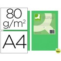 PAPEL COLOR Q-CONNECT DIN-A4 80 GRAMOS VERDE INTENSO PAQUETE DE 500 HOJAS