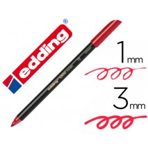 ROTULADOR EDDING PUNTA FIBRA 1200 ROJO METALIZADO N 72 PUNTA REDONDO 0,5 MM