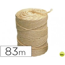 CUERDA SISAL 3 CABOS LIDERPAPEL ROLLO 1/2 KG