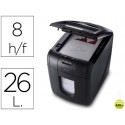 DESTRUCTORA DE DOCUMENTO REXEL AUTO+100M CAPACIDAD DE CORTE 6 HOJAS DESTRUYE GRAPAS Y TARJETAS DE CR