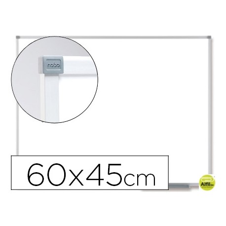 PIZARRA BLANCA NOBO CLASSIC MAGNETICA DE ACERO VITRIFICADO 60X45 CM