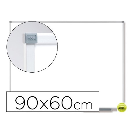 PIZARRA BLANCA NOBO CLASSIC MAGNETICA DE ACERO VITRIFICADO 90X60 CM