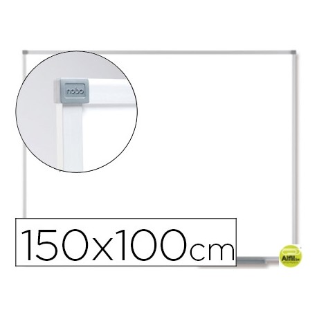 PIZARRA BLANCA NOBO CLASSIC MAGNETICA DE ACERO VITRIFICADO 150X100 CM