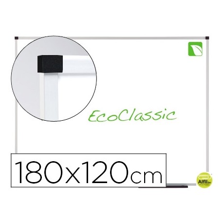 PIZARRA BLANCA NOBO ECO CLASSIC ECOLOGICA MAGNETICA DE ACERO VITRIFICADO 180X120 CM