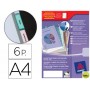 SEPARADOR AVERY DE PLASTICO CON 6 PESTAÑAS DE INDICE PERSONALIZABLE TAMAÑO A4