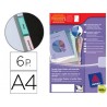 SEPARADOR AVERY DE PLASTICO CON 6 PESTAÑAS DE INDICE PERSONALIZABLE TAMAÑO A4