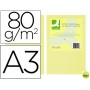 PAPEL COLOR Q-CONNECT DIN-A3 80 GRAMOS CHAMPAGNE PAQUETE DE 500 HOJAS