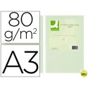 PAPEL COLOR Q-CONNECT DIN-A3 80 GRAMOS VERDE PAQUETE DE 500 HOJAS
