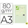 PAPEL COLOR Q-CONNECT DIN-A3 80 GRAMOS VERDE PAQUETE DE 500 HOJAS