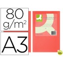PAPEL COLOR Q-CONNECT DIN-A3 80 GRAMOS ROJO INTENSO PAQUETE DE 500 HOJAS