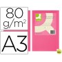 PAPEL COLOR Q-CONNECT DIN-A3 80 GRAMOS ROSA INTENSO PAQUETE DE 500 HOJAS