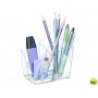 ORGANIZADOR SOBREMESA CEP GAMA ISIS PLASTICO TRANSPARENTE 118X89X98 MM
