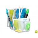 ORGANIZADOR SOBREMESA CEP CON 8 COMPARTIMENTOS PLASTICO TRANSPARENTE