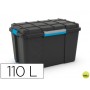 CONTENEDOR PLASTICO CEP SCUBA 110 LITROS 460X445X735 MM CON 4 ASAS Y RUEDAS