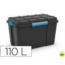 CONTENEDOR PLASTICO CEP SCUBA 110 LITROS 460X445X735 MM CON 4 ASAS Y RUEDAS