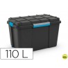 CONTENEDOR PLASTICO CEP SCUBA 110 LITROS 460X445X735 MM CON 4 ASAS Y RUEDAS