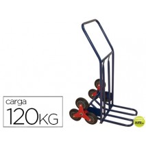 CARRETILLA PORTAPAQUETES SALVAESCALONES CON 6 RUEDAS TAMAÑO 1160X600X800 MM CARGA DE 120 KG