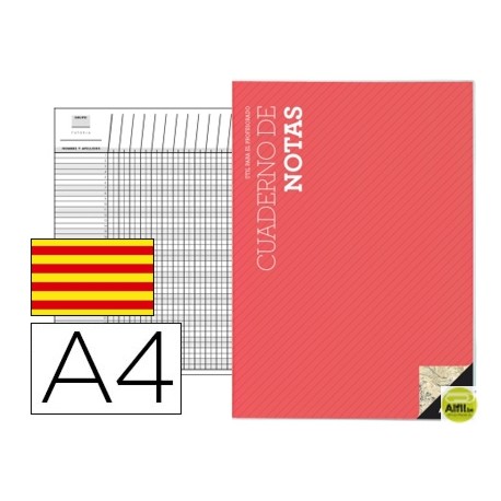 BLOC NOTAS A4 PLAN DE CURSO Y EVALUACION CONTINUA EN CATALAN