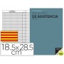 BLOC DE REGISTRO DE ASISTENCIA 18,5X 28,5 CM EN CATALAN
