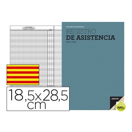 BLOC DE REGISTRO DE ASISTENCIA 18,5X 28,5 CM EN CATALAN