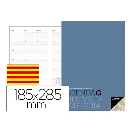 AGENDA ESCOLAR G MES A LA VISTA 2013-2014 CALENDARIO DE PLANIFICACION 18,5 X 28,5 CM EN CATALAN