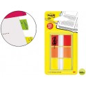 BANDERITAS SEPARADORAS POST-INDEX 680-ROY AMARILLO ROJO Y NARANJA DISPENSADOR FUNDA 3X20