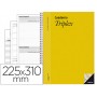 BLOC TRIPLEX PLAN DE CURSO EVALUACION AGENDA PLAN SEMANALY TUTORIAS MAS 6 FUNDAS TRANSPARENTES 22,5