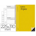 BLOC TRIPLEX PLAN DE CURSO EVALUACION AGENDA PLAN SEMANALY TUTORIAS MAS 6 FUNDAS TRANSPARENTES 22,5