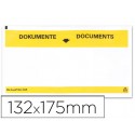 SOBRE AUTOADHESIVO Q-CONNECT PORTADOCUMENTOS MULTILINGUE 165X130 MM VENTANA TRANSPARENTE PAQUETE DE