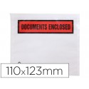 SOBRE AUTOADHESIVO Q-CONNECT PORTADOCUMENTOS MULTILINGUE 125X110 MM SIN VENTANA -PAQUETE DE 100 UNID