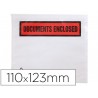 SOBRE AUTOADHESIVO Q-CONNECT PORTADOCUMENTOS MULTILINGUE 125X110 MM SIN VENTANA -PAQUETE DE 100 UNID