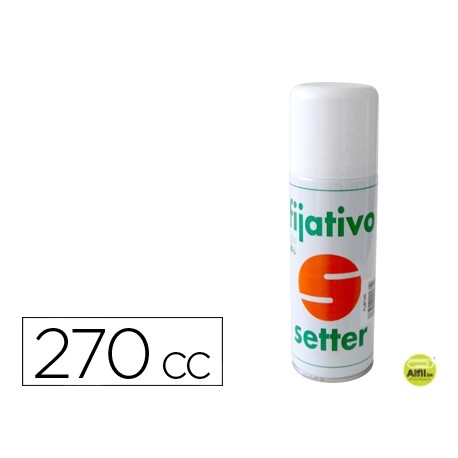 BARNIZ SETTER SPRAY FIJATIVO PARA ACUARELA ACABADO BRILLO 270CC