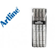 ROTULADOR ARTLINE CALIBRADO MICROMETRICO NEGRO PETACA DE 4 UNIDADES 0,2 0,4 0,6 0,8 MM