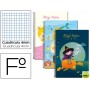 BLOC ESPIRAL LIDERPAPEL FOLIO 80 H CUADRO 4 MM TAPA CARTONCILLO 60 GR FANTASIA MAGIC DOLLIES