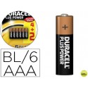 PILA DURACELL ALCALINA PLUS POWER AAA BLISTER DE 4+2 UNIDADES